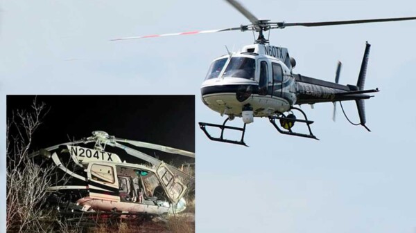 Helicóptero policiaco de EEUU se estrella en frontera con México