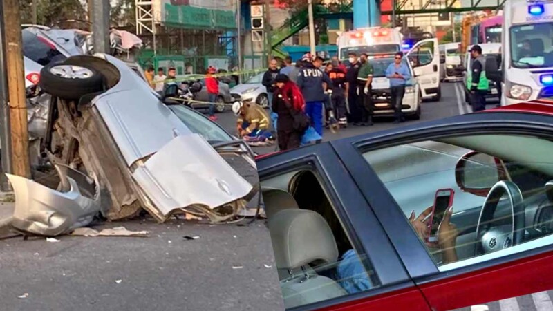 Teléfono y volante, mezcla mortal del 60% de conductores mexicanos