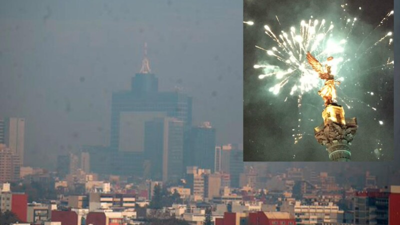 Decretan contingencia ambiental en CDMX por quema de pirotecnia