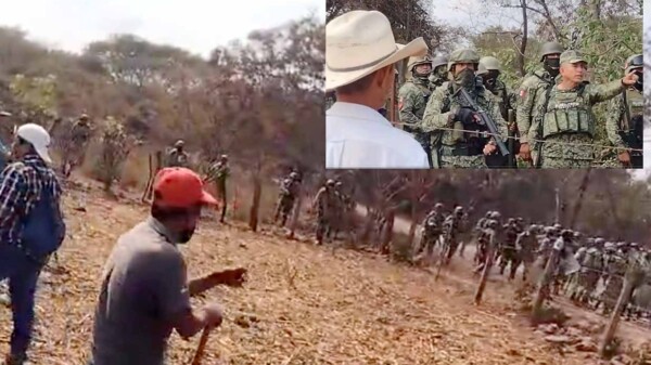 Se enfrentan campesinos a militares en Chiapas