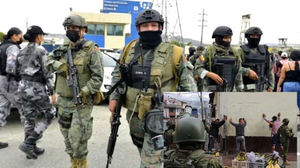 Primer día de "guerra" en Ecuador deja saldo de 5 abatidos y 329 detenidos