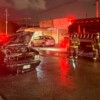 Fuego consume una camioneta en la avenida Talleres de Cancún