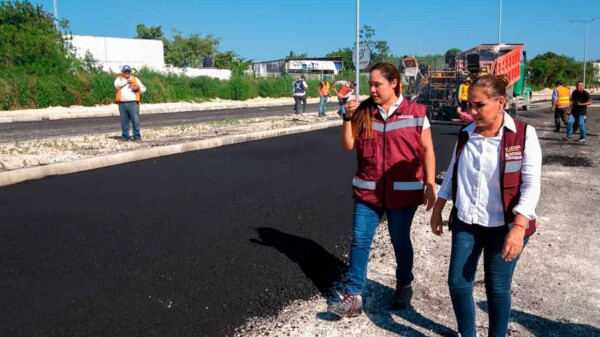 Anuncia Mara Lezama la pronta apertura de la prolongación de la Av. Maxuxac totalmente nueva