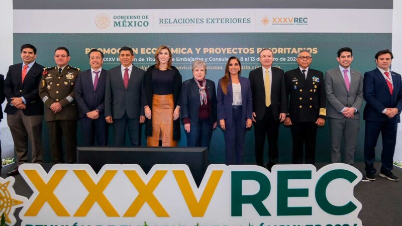 Expone Mara Lezama ante embajadores y cónsules, el desarrollo con justicia social del Tren Maya en Quintana Roo