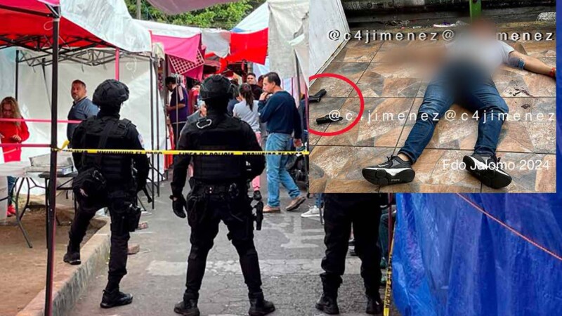 Identifican a uno de los presuntos extorsionadores muertos en tianguis de CDMX, era policía