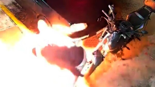 Presunto extorsionador en Edomex se prende fuego accidentalmente