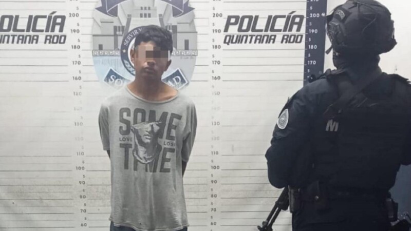 Detienen a sujeto con drogas en la colonia In House de Playa del Carmen