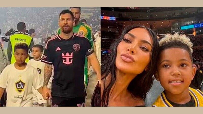 Acusan a Kim Kardashian de usar sus influencias para que su hijo acompañara a Messi