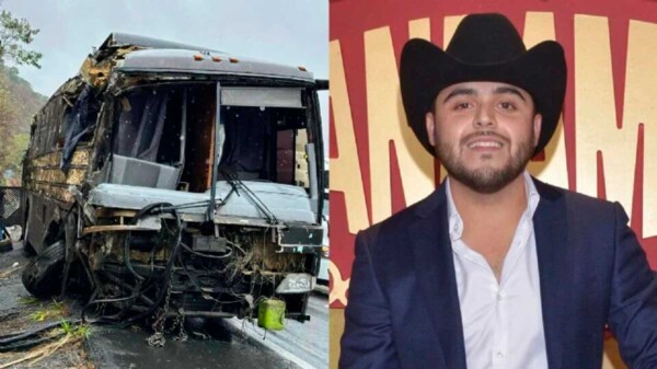 Autobús donde viajaban músicos de Gerardo Ortíz sufre accidente