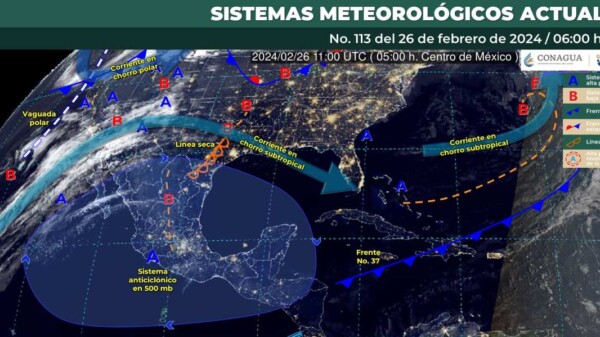 Pronóstico del clima para hoy lunes 26 de febrero de 2024 en Quintana Roo