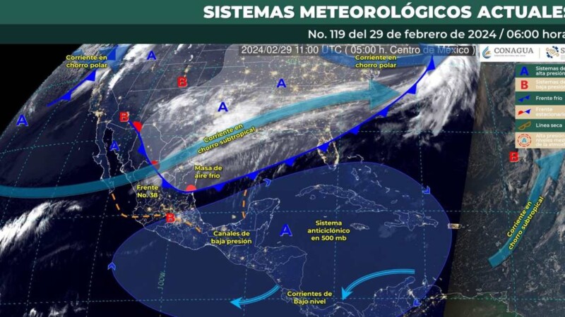 Pronóstico del clima para hoy jueves 29 de febrero de 2024 en Quintana Roo