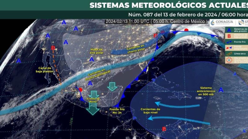 Pronóstico del clima para hoy martes 13 de febrero de 2024 en Quintana Roo