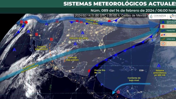 Pronóstico del clima para hoy miércoles 14 de febrero de 2024 en Quintana Roo