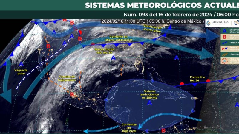 Pronóstico del clima para hoy viernes 16 de febrero de 2024 en Quintana Roo