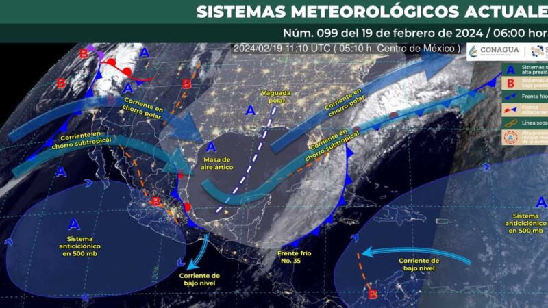 Pronóstico del clima para hoy lunes 19 de febrero de 2024 en Quintana Roo