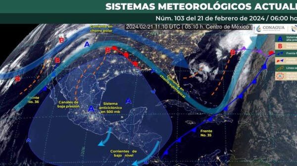 Pronóstico del clima para hoy miércoles 21 de febrero de 2024 en Quintana Roo