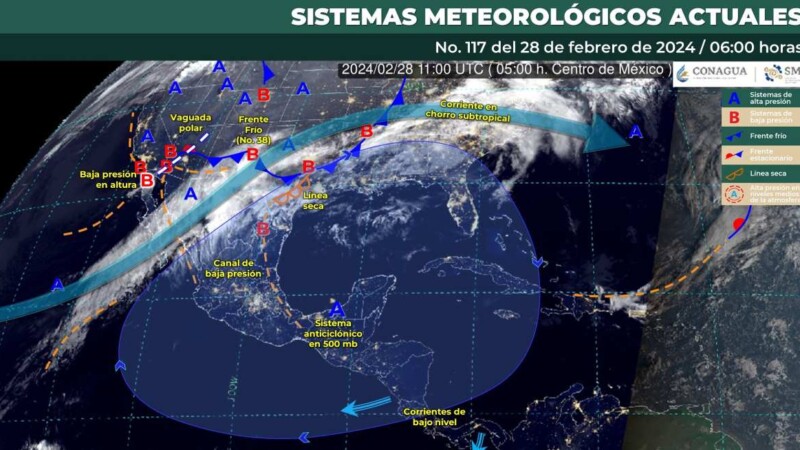 Pronóstico del clima para hoy miércoles 28 de febrero de 2024 en Quintana Roo