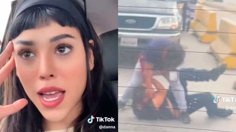 Danna Paola graba brutal pelea en Tijuana