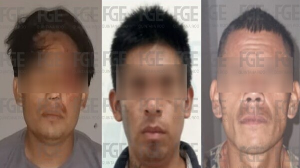 Detienen a tres integrantes de grupo criminal en Tulum.