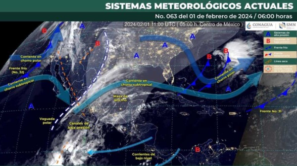 Pronóstico del clima para hoy jueves 1 de febrero de 2024 en Quintana Roo