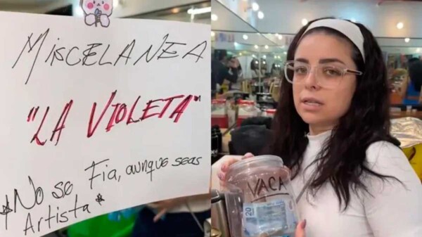 Violeta Isfel vende dulce en los camerinos del teatro