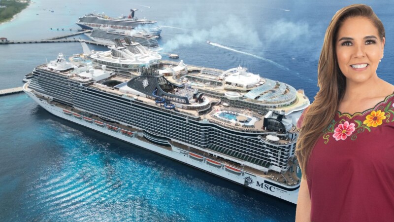 Llegada de cruceros a Quintana Roo supera récord tras pandemia