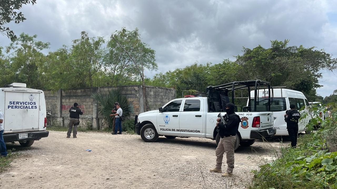 Buscan más restos humanos en narcocenote en la delegación Alfredo V. Bonfil; esta mañana se unió al operativo el Comité de Mujeres Buscadoras.