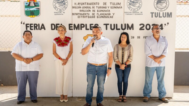 Con oferta de 304 vacantes llevan a cabo la Feria del Empleo Tulum 2024