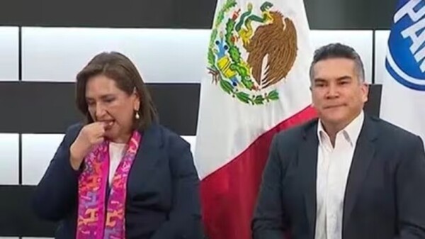 Infinitos traspiés de Xóchitl Gálvez; pega chicle en la silla