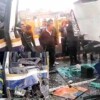 Colisión entre dos autobuses deja 19 lesionados