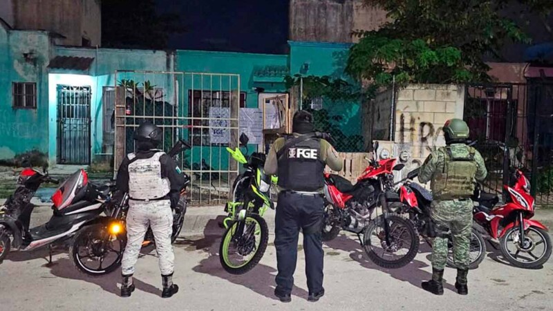 Recuperan en Cancún siete motocicletas robadas