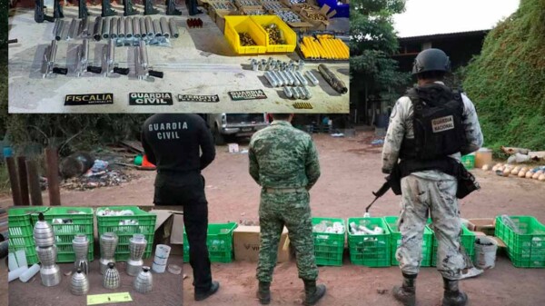 Desmantelan mega fábrica clandestina de explosivos en Michoacán