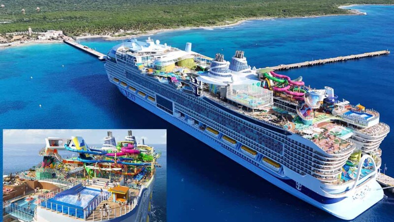 El Icon of the Seas, el crucero mas grande del mundo, llega a Mahahual