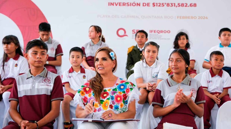 Histórica inversión de Mara Lezama en Solidaridad con más de 125 mdp para construcción, equipamiento y rehabilitación de escuelas