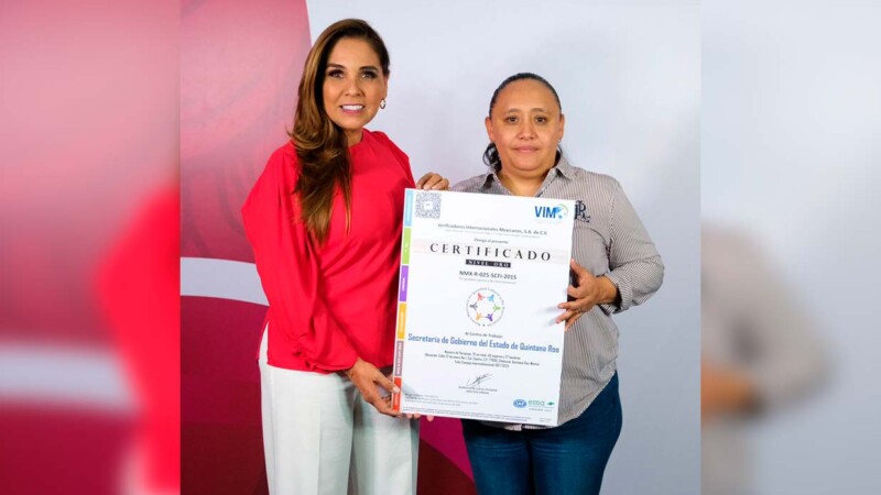 Obtiene Quintana Roo Certificación Oro en materia de igualdad y no discriminación laboral
