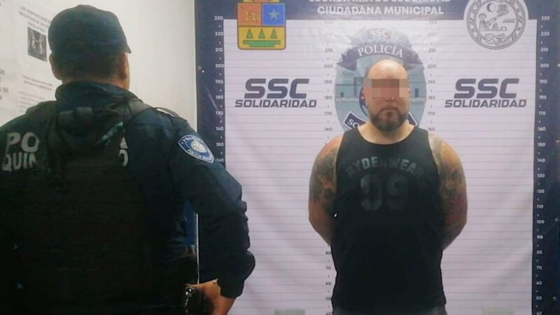 Playa del Carmen: Detienen a sujeto con metanfetaminas y un arma de fuego.