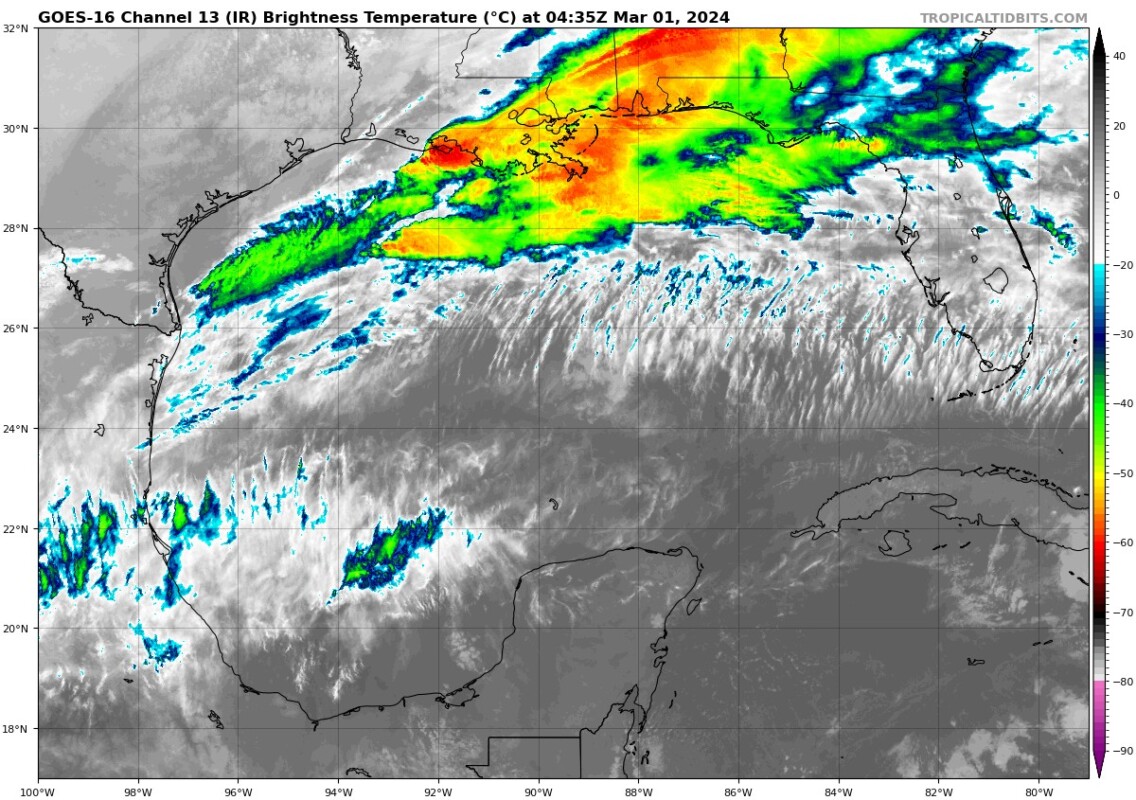Pronóstico del clima para hoy viernes 1 de marzo de 2024 en Quintana Roo; cielo medio nublado con lluvias aisladas en Campeche y Quintana Roo.