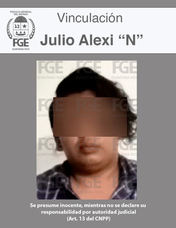 En Cancún vinculan a proceso a presunto extorsionador de casa de cambio en Cancún; el imputado, Julio Alexi “N”, estará en prisión preventiva justificada.