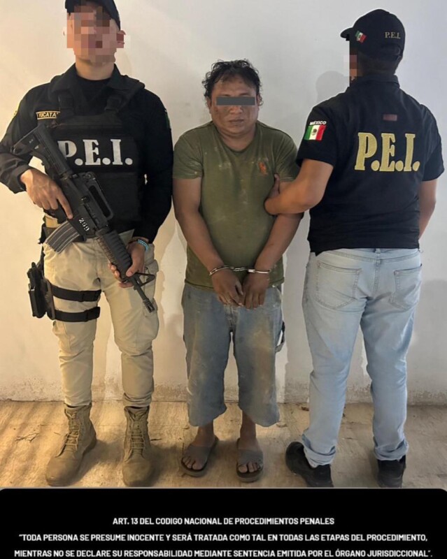 Mecánico y un electricista le jugaban al sicariato en Peto, Yucatán; Guzmán “N” y Serapio “N” fueron detenidos por dejar “narcocartulinas” en sitio de taxi.
