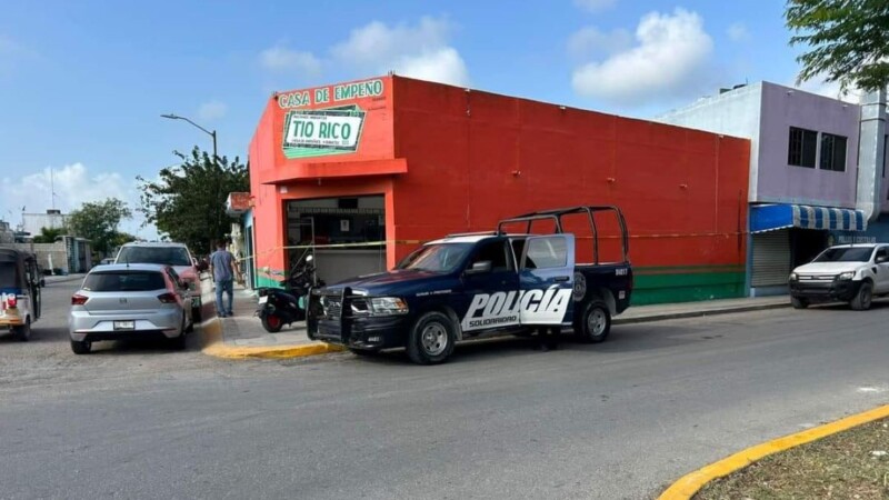 Asaltan a mano armada una casa de empeño en Playa del Carmen