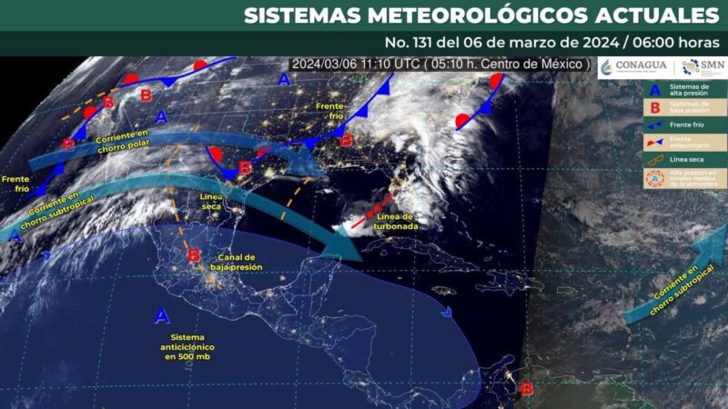 Pronóstico del clima para hoy miércoles 6 de marzo de 2024 en Quintana Roo