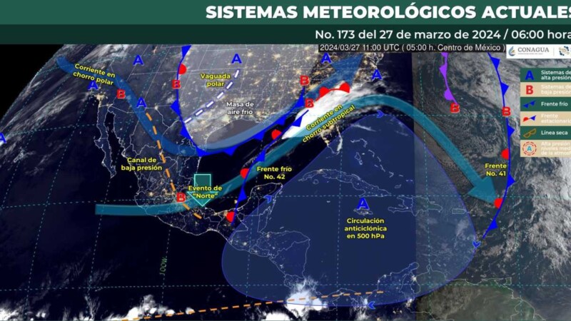 Pronóstico del clima para hoy miércoles 27 de marzo 2024 en Quintana Roo