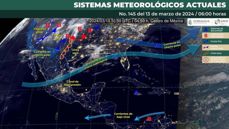 Pronóstico del clima para hoy miércoles 13 de marzo de 2024 en Quintana Roo