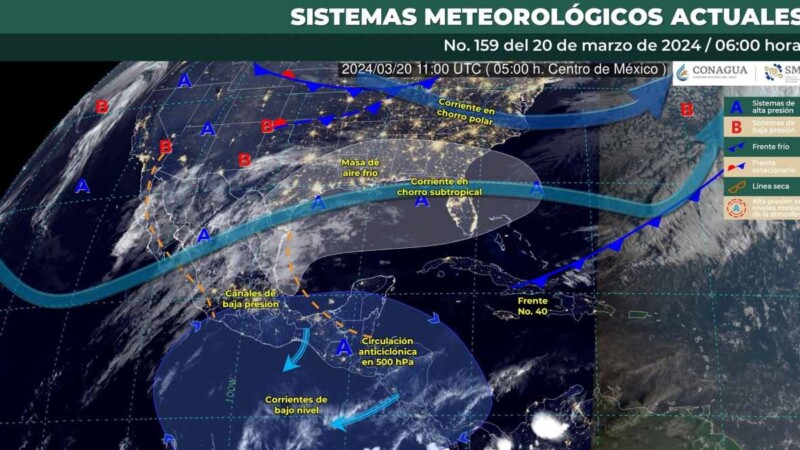 Pronóstico del clima para hoy miércoles 20 de marzo de 2024 en Quintana Roo