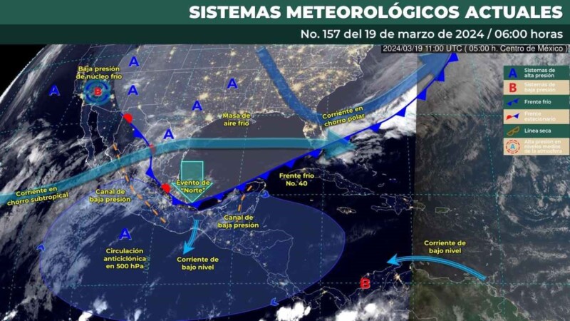 Pronóstico del clima para hoy martes 19 de marzo de 2024 en Quintana Roo