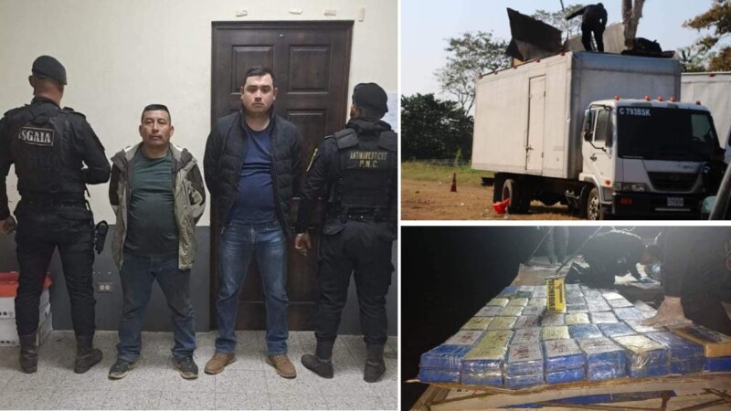 Interceptan en Guatemala 1.7 toneladas de cocaína con destino a México