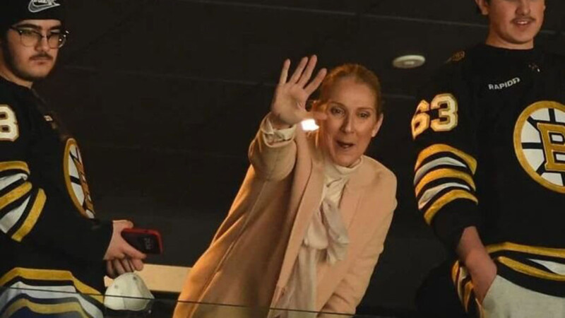 Captan a Céline Dion bailando al ritmo de Bon Jovi en juego de hockey