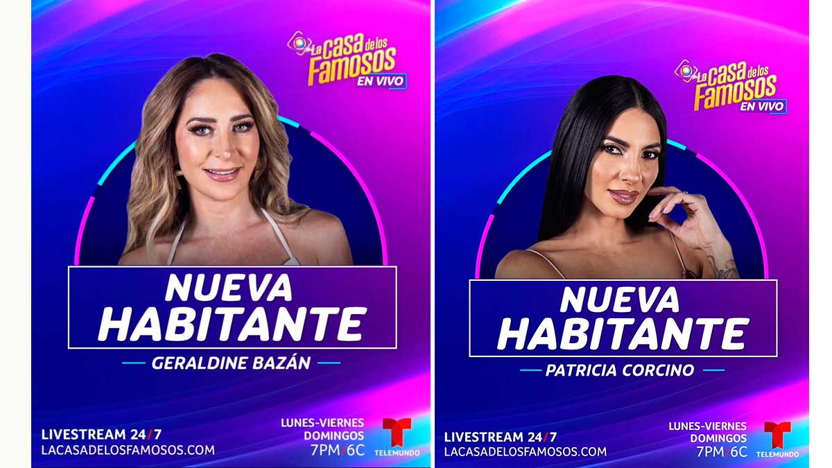 Geraldine Bazán y Patricia Corcino ingresan a La Casa de los Famosos 4 de Telemundo