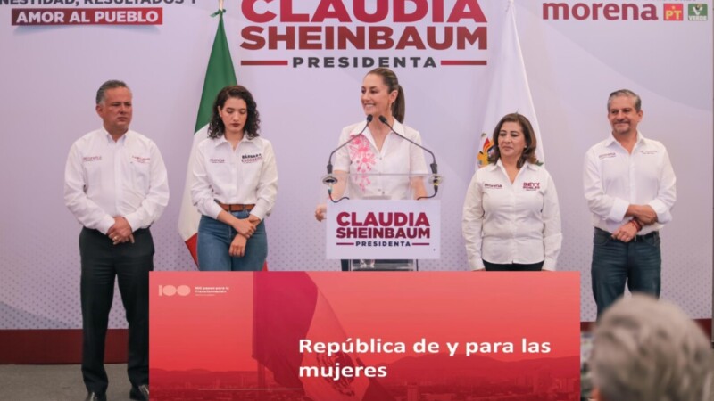 Propone Claudia Sheinbaum su “República de y para las mujeres”