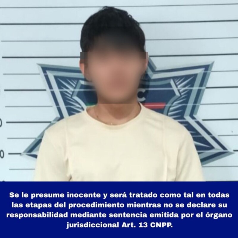Detienen en Haciendas del Caribe a un menor con una motocicleta robada; J.E.D.B., de 17 años de edad, fue remitido a la FGE por presunto encubrimiento.